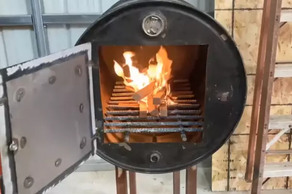 Homemade Wood Burning Garage Heater